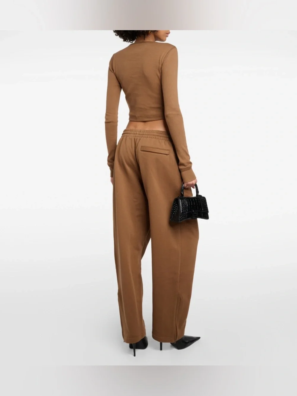 WARDROBE.NYC Brown Hailey Bieber Edition HB Long Sleeve T-Shirt - Picture 3 of 10
